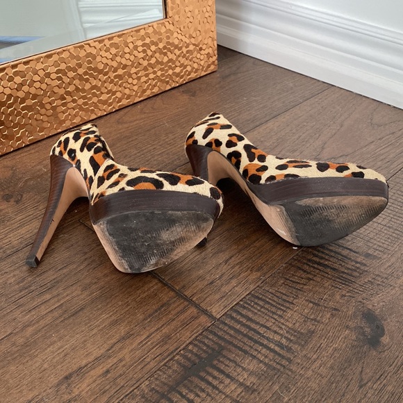 French Connection leopard-print platform heels size 7.5 (U.K. 5) - Picture 7 of 9